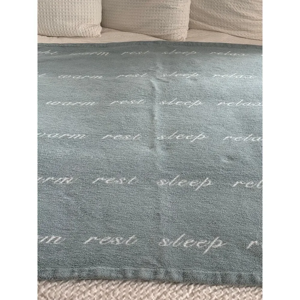 Peacock Alley Intentions Serene Throw Portugal Auberge du Soleil Egyptian Cotton